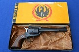 Nice 1958 Old Model Ruger Blackhawk 44 Mag Flat Top 3 Screw, Box, Papers - 3 of 15