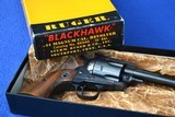 Rare 1959 Ruger Blackhawk 44 Mag Flattop 3 Screw, Factory Box, 10 Inch Barrel - 2 of 15