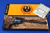 Rare 1959 Ruger Blackhawk 44 Mag Flattop 3 Screw, Factory Box, 10 Inch Barrel - 1 of 15