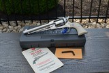 Nice Fixed Sight Ruger Old Army Black Powder 45, Gloss Stainless, Box, Paperwork - Image 5 of 11
