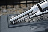 NIB Rare Fixed Sight, Gloss Stainless Ruger Old Army 5.5 Inch Barrel - Image 10 of 15