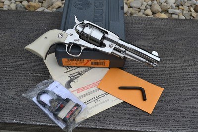 Rare Gloss Stainless Ruger Old Army 5.5 Inch Barrel Fixed Sight 45 - Image 13 of 13