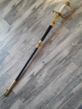 Naval Officer Dress Sword M1852 with identified Naval.Officer - 1 of 15