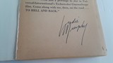 AUDIE MURPHY AUTOGRAPHED COPY OF HIS BOOK "TO HELL AND BACK" - 5 of 7
