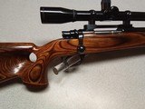 CUSTOM RIFLE EXCELLENT CONDITION 257 ACKLEY IMPROVED THUMBHOLE LAMINATED STOCK McGOWENBARREL
