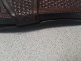 Brill Basket Weave Tooled Holster Austin, Texas - 6 of 9