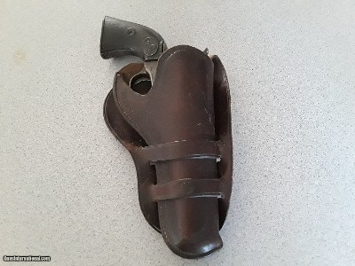 VINTAGE "MEXICAN LOOP" HOLSTER MADE BY BIFFAR OF CHICAGO FOR THE COLT SINGLE ACTION 4 3/4"