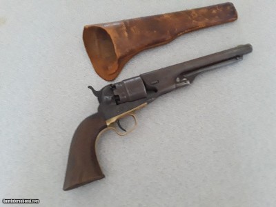 COLT 1860 ARMY IDENTIFIED / DOCUMENTED TO JAMES S. HUSTON ADJUTANT GENERAL OF DAKOTA TERRITORIES 1889