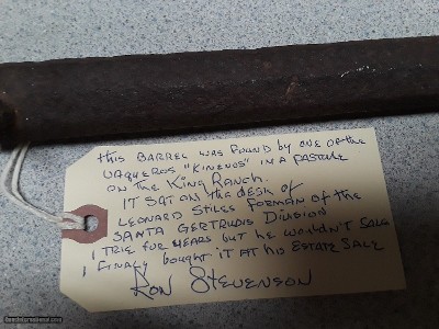 KING RANCH TEXAS - RARE DUG UP ANTIQUE PISTOL BARREL - Image 20 of 20