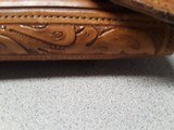 KING RANCH, TEXAS - SADDLE SHOP - CUSTOM FLORAL CARVED GUN CASE WITH KING RANCH HISTORY i.e. BOB KLEBERG & LEROY G. DENMAN - 13 of 20