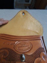 KING RANCH, TEXAS - SADDLE SHOP - CUSTOM FLORAL CARVED GUN CASE WITH KING RANCH HISTORY i.e. BOB KLEBERG & LEROY G. DENMAN - 19 of 20