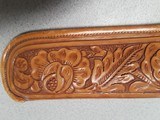 KING RANCH, TEXAS - SADDLE SHOP - CUSTOM FLORAL CARVED GUN CASE WITH KING RANCH HISTORY i.e. BOB KLEBERG & LEROY G. DENMAN - 5 of 20