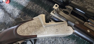 Ferlach Double BarrelRifleUnder Over7.65 R Hand made by J Fanzoj - Image 5 of 14