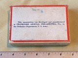 Sealed Box Frankfort Arsenal 1930 Palma Match .30 Ball Cartridges - 2 of 6