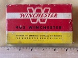 Early Post-War Partial Box Winchester .405 Soft Point Cartridges for the Model 95 Rifle. - 1 of 4