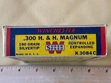 Rare Full Winchester "Grizzly Box" Silvertip .300 H&H Magnum Super Speed - 3 of 6