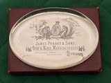 James Purdey & Sons Trade Label Glass Paperweight - 3 of 3