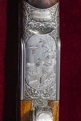 EXQUISITE ABBIATICO & SALVINELLI JOREMA EXTRA LUSSO 28 GA SIDELOCK OVER / UNDER SHOTGUN. - 5 of 15