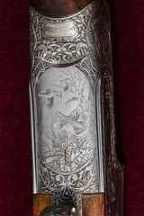 EXQUISITE ABBIATICO & SALVINELLI JOREMA EXTRA LUSSO 28 GA SIDELOCK OVER / UNDER SHOTGUN. - 3 of 15