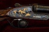EXCLUSIVE TRUE PAIR JOHN WILKES EXHIBITION QUALITY SIDELOCK 10 BORE SHOTGUNS, GOLD ENGRAVED BY RENOWNED MASTER KEN HUNT. - 4 of 15