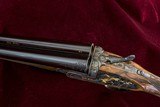 EXCLUSIVE TRUE PAIR JOHN WILKES EXHIBITION QUALITY SIDELOCK 10 BORE SHOTGUNS, GOLD ENGRAVED BY RENOWNED MASTER KEN HUNT. - 9 of 15