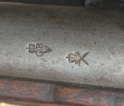 SCARCE LATE ALTERED INDIA PATTERN MUSKET, FOR USE BY COAST GUARD OR CUSTOMS / EXCISE UNITS. - Image 6 of 15