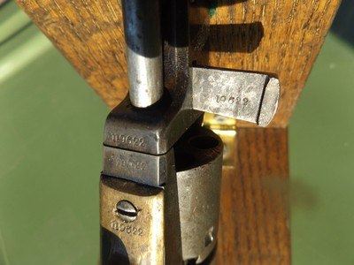 Colt 1849 Pocket revolver and Original holster, 5 inch, 31 Cal. - Image 2 of 15