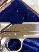 Cased pair of Colt 1911 Nickel pistols with presentation case.
.45 acp - 9 of 15