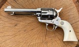 COLT SINGLE ACTION ARMY 1st Gen FACTORY NICKEL - 9 of 10
