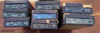COLT Single Action Army 1st Generation Original Boxes 4 3/4, 5 1/2, 7 1/2