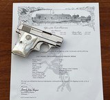 Colt Vest Pocket Prewar Factory Nickel/Pearl .25 ACP - 1 of 15