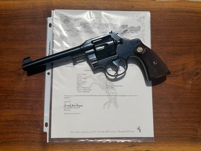 Colt Officers Model Target Prewar .38 Special - Image 1 of 8