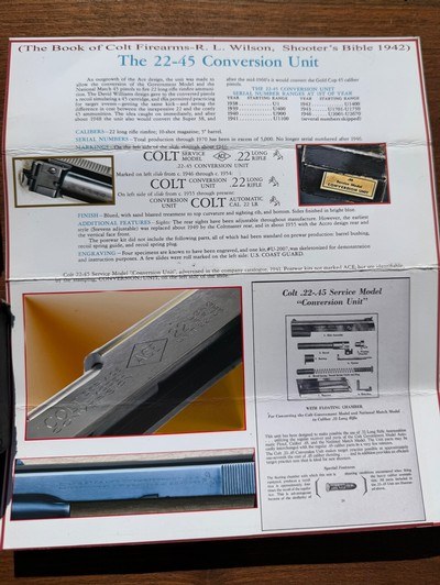 Colt Service Model Ace Prewar Conversion Unit 1942 - Image 9 of 10