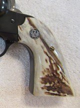 Ruger Bisley Sambar Stag Panel Grips with Medallions Eagle Grips, Inc - 3 of 3