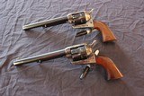 Matching Pair of Cimarron/Uberti SA Frontier Pistols, 7.5" Barrels - .357 Magnum - 7 of 13