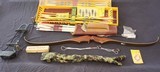 Early 1970's Indian Archery Recurve Hunting Bow & Accessories