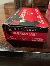 Lot of .224 Valkyrie Ammo- 100rds- Hornady/Federal - 3 of 5