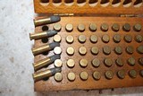 Camp Perry Cartridge Box, Maplewood, NJ, 50 rounds original .22 long rifle ammo included in box - 7 of 8