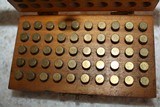 Camp Perry Cartridge Box, Maplewood, NJ, 50 rounds original .22 long rifle ammo included in box - 8 of 8