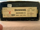 Browning Bicentennial B-78 45-70, New and Unfired,
One of One Thousand, New in Box, #0054 - 13 of 14