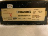Browning B78 Bicentennial 45-70 Rifle, Octagon Barrel, 1 of 1000, New in Box - 14 of 15