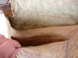 Original antique hunting pouch and powder horn - 5 of 12