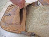 Original antique hunting pouch and powder horn - 6 of 12