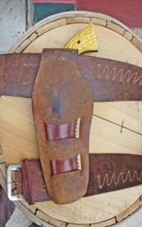 Heiser holster with matching Lawrence cartridge belt- 4 of 12