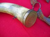 Original antique hunting pouch and powder horn
- 7 of 13