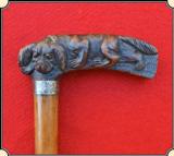 Expertly carved Water Spaniel walking stick.
- 2 of 5