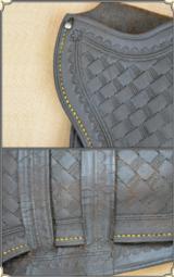 Antique Basket weave double loop holster for Colt 5 1/2 inchRJT# 3494 -$180.00 - 4 of 4