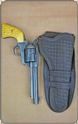 Antique Basket weave double loop holster for Colt 5 1/2 inchRJT# 3494 -$180.00 - 2 of 4