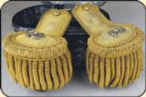 Original antique 1851 Regulations, Naval Officers gold Epaulets - 3 of 13