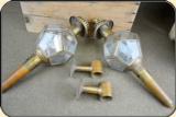 Brass Coach lamps. a pair Need some minor repair - 6 of 9